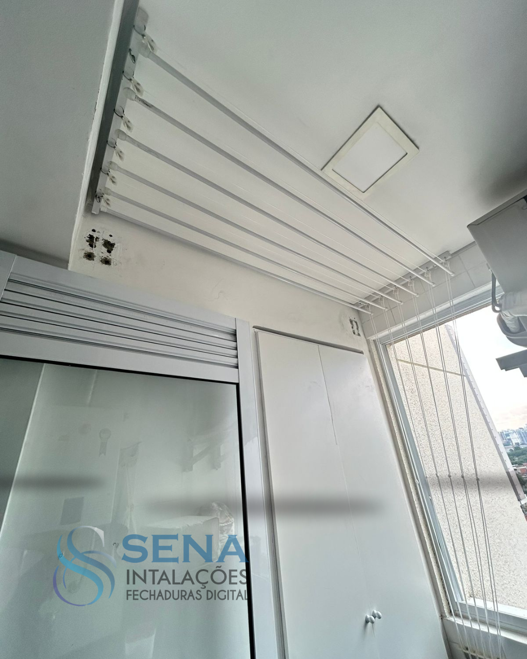 Varal de Teto com varetas individuais 6 a 10 Varetas